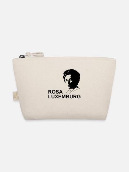 Rosa Luxemburg - Girly Shirt - Bio-Täschchen - Natur - Vorne