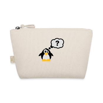 Pinguine Fragezeichen - Bio-Täschchen - Natur - Vorne