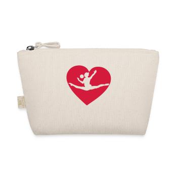 grs love heart heart gymnastique10 - Organic Pouch - nature - Front