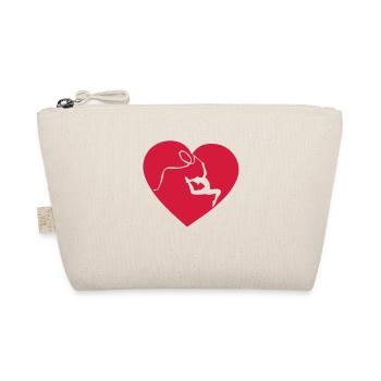 grs love heart heart gymnastique16 - Organic Pouch - nature - Front