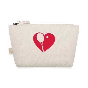 love coeur heart tennis 9022 - Trousse biologique - nature - Devant