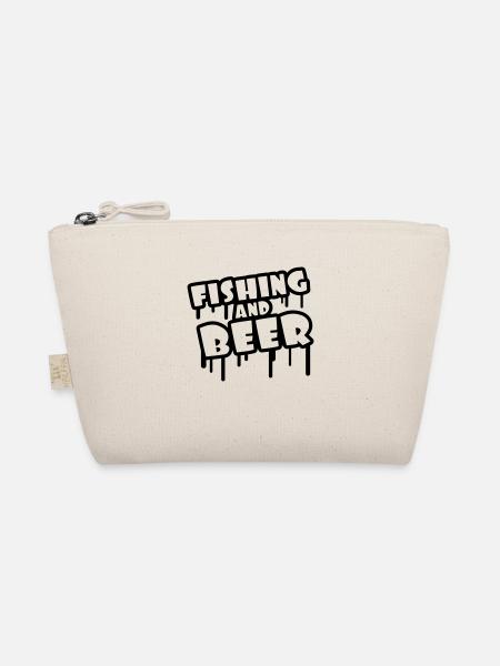 Fishing And Beer Graffiti - Organic Pouch - nature - Front