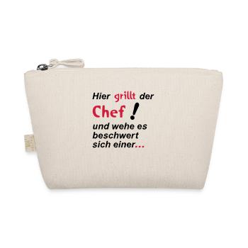 Here grilling the chef - Organic Pouch - nature - Front