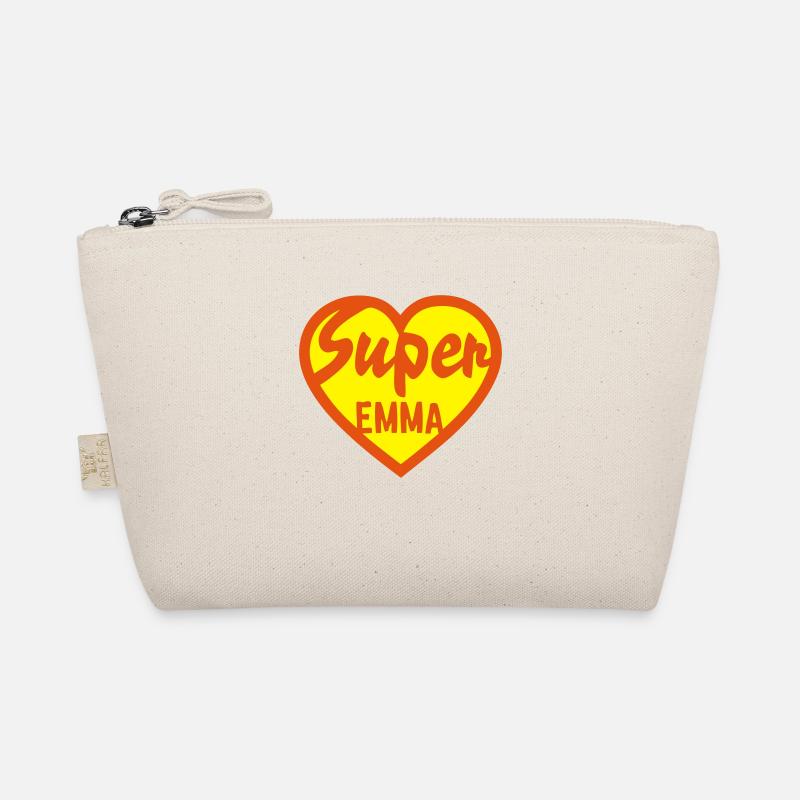 Herz super Emma - Bio-Täschchen - Natur