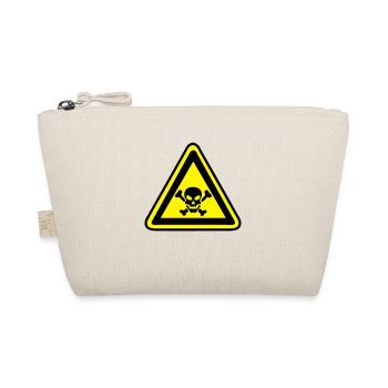 hazard panel head skull dead death 2210 - Organic Pouch - nature - Front