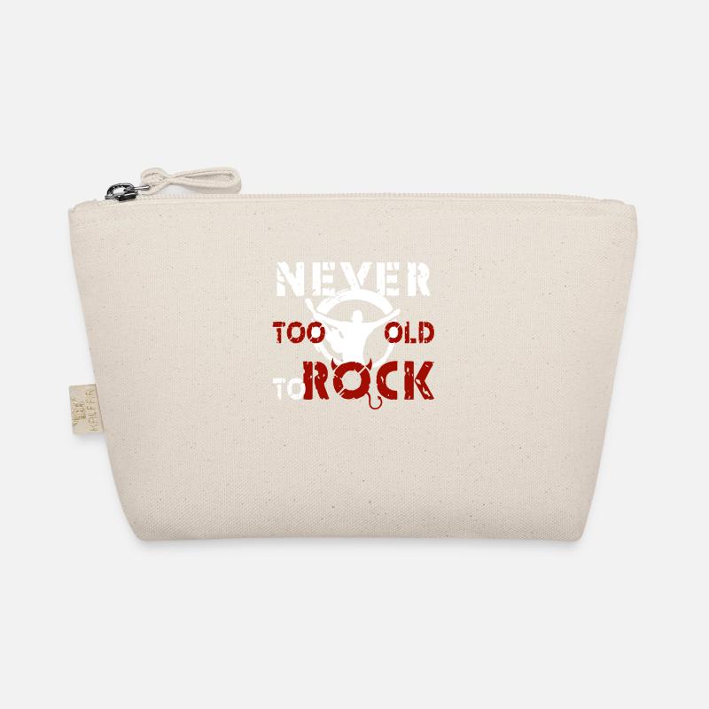 never too old to rock - Bio-Täschchen - Natur