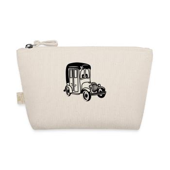 oldie Oldtimer Auto Wagen Fahrzeug witzig - Bio-Täschchen - Natur - Vorne