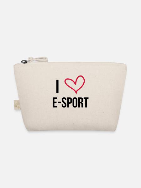 I Love E-Sport ! - Trousse biologique - nature - Devant