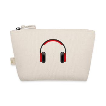 Smiley Headphones - Bio-Täschchen - Natur - Vorne