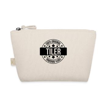 Tiler Tiling Fliesenleger Carreleur Carrelage - Organic Pouch - nature - Front