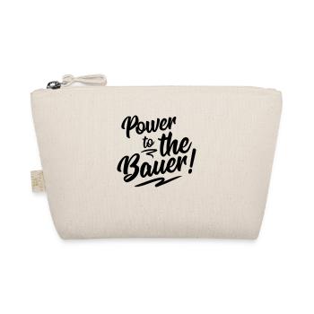 bauer to the power design - Bio-Täschchen - Natur - Vorne