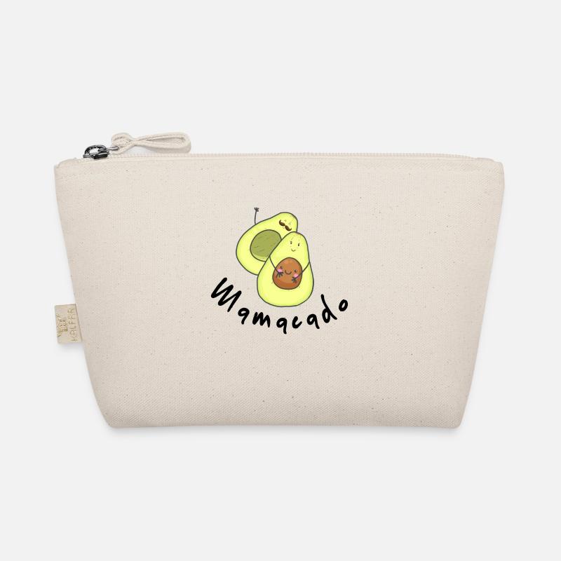 Mamacado Mama Geschenkidee Schwangere Geburt Baby - Bio-Täschchen - Natur