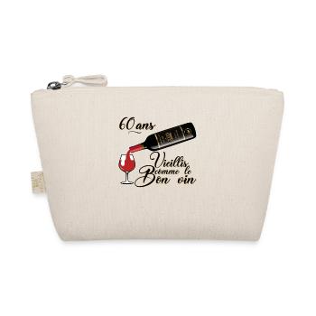 60 ans anniversaire vieillis bon vin humour alcool - Trousse biologique - nature - Devant