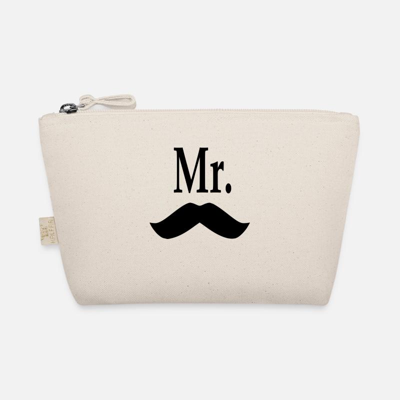 Mr. mustache. Organic Pouch