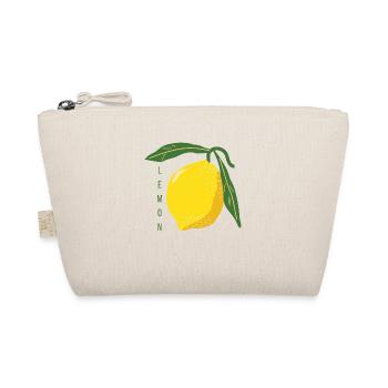 Saure frische Zitrone - lemon - Bio-Täschchen - Natur - Vorne