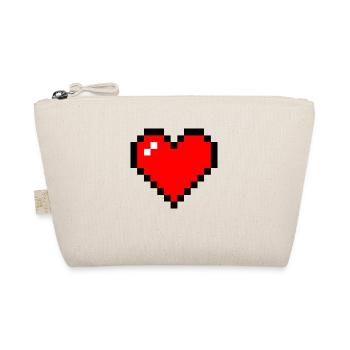Un cœur pour les geeks - Trousse biologique - nature - Devant