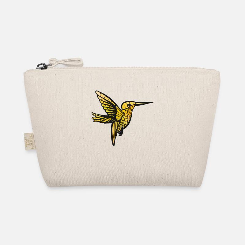 kolibri tropisches Design - Bio-Täschchen - Natur