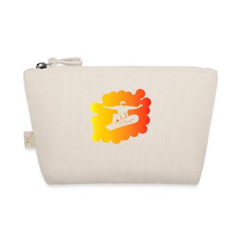 Snowboard Snowboarder - Bio-Täschchen - Natur - Vorne