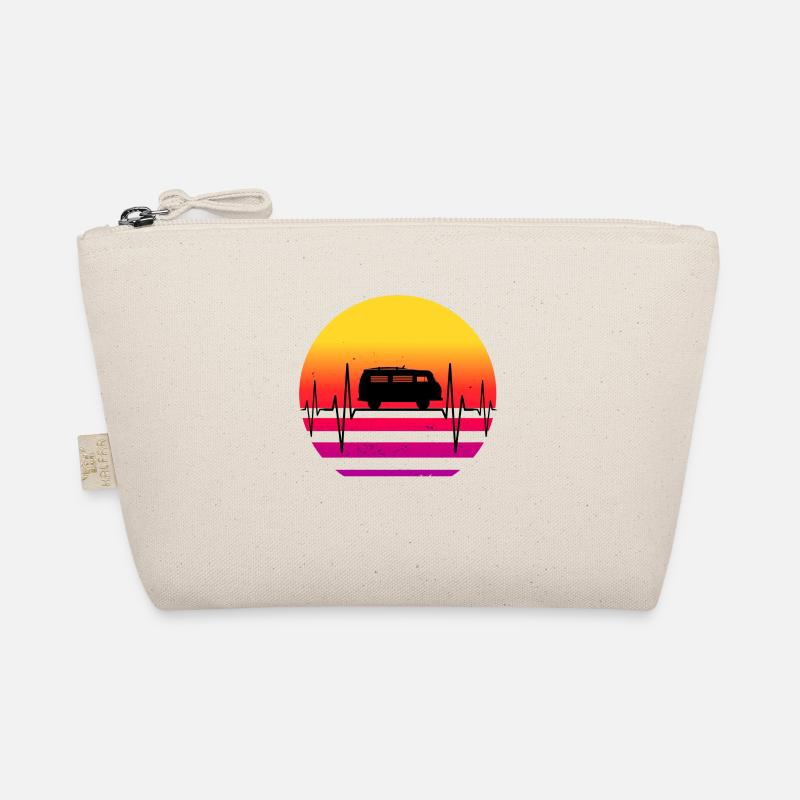 Bully Surf Trip Surfer Van Retro Coucher de soleil Trousse biologique