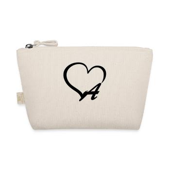 Lettre de cœur A - Trousse biologique - nature - Devant