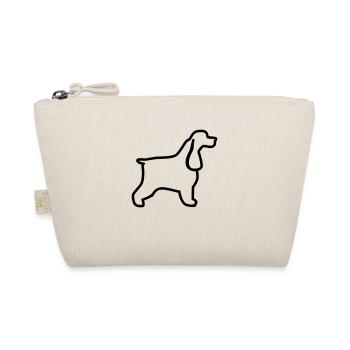 English Cocker Spaniel Outline - Organic Pouch - nature - Front