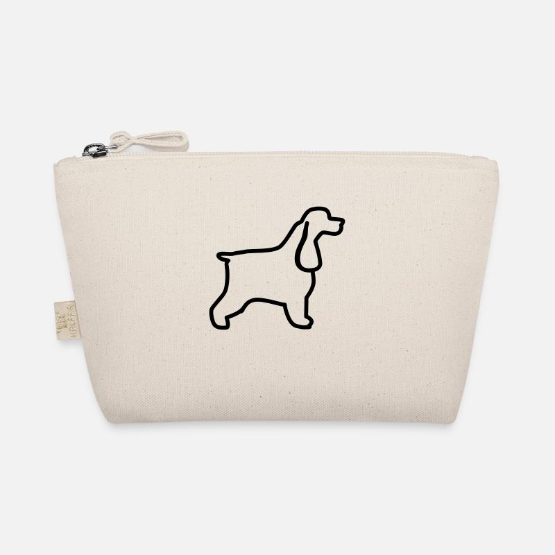 English Cocker Spaniel Outline Organic Pouch