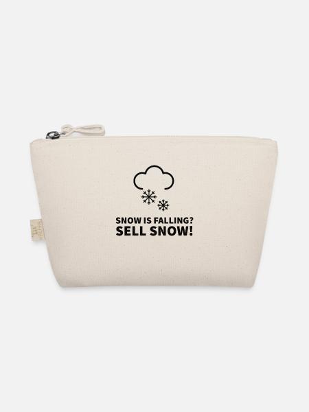Snow is falling Sell Snow Trader Strategy - Organic Pouch - nature - Front