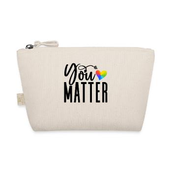 You Matter Rainbow Pride Lgbtq Gay Transgender Bi - Bio-Täschchen - Natur - Vorne