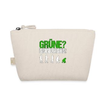 Grüne nein danke Spruch Geschenk - Bio-Täschchen - Natur - Vorne