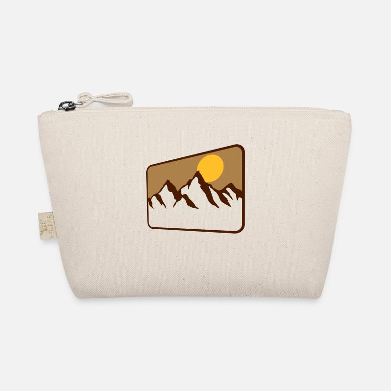 paysage bouclier montagnes silhouette Trousse biologique