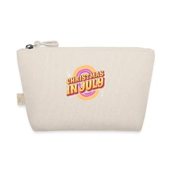 CHRISTMAS IN JULY TYPOGRAPHY FONT - Organic Pouch - nature - Front
