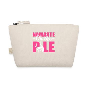 Namaste on Pole Yoga Master Gift - Organic Pouch - nature - Front