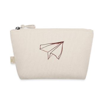 Paper airplane - cool arty style for high-flyers - Organic Pouch - nature - Front