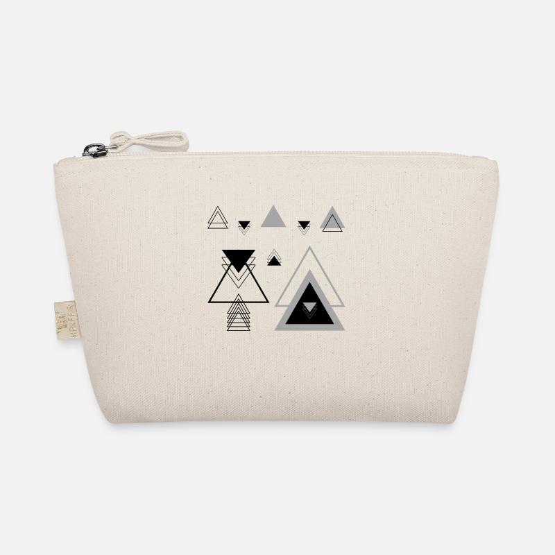Triangles v2 Modern Geometry Abstract Art abstra Organic Pouch