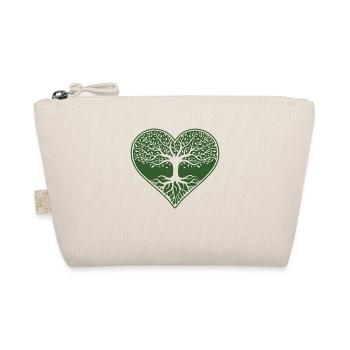 Herz Baum Lebensbaum liebe Natur romantisch Leben - Bio-Täschchen - Natur - Vorne