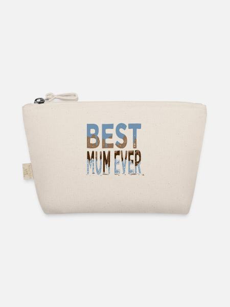 bday adoption mother one family one team love - Organic Pouch - nature - Front