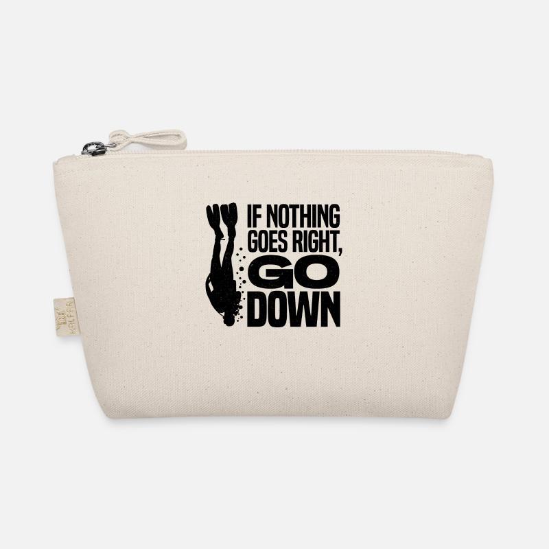 If Nothing Goes Right Go Down Scuba Diver Diving S Bio-Täschchen