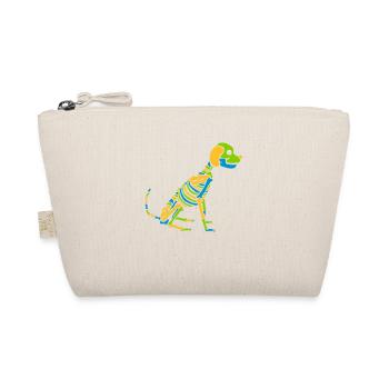 Colorful Skeleton Dog Halloween - Organic Pouch - nature - Front