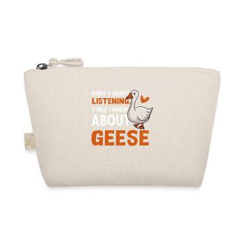 Thinking About Geese Bird Nature - Organic Pouch - nature - Front