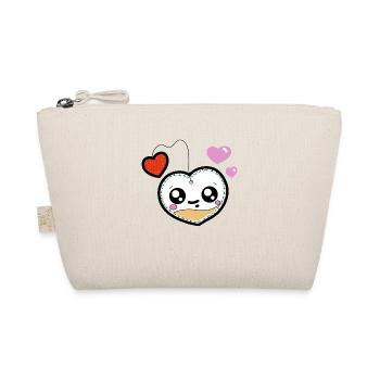 sac thé coeur couleurs - Trousse biologique - nature - Devant