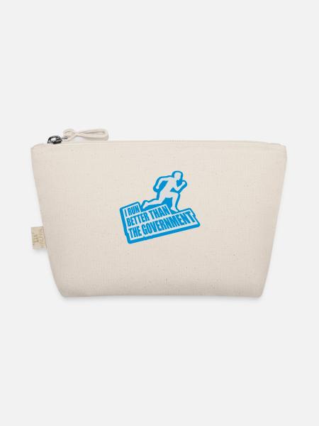 run better than government - Organic Pouch - nature - Front