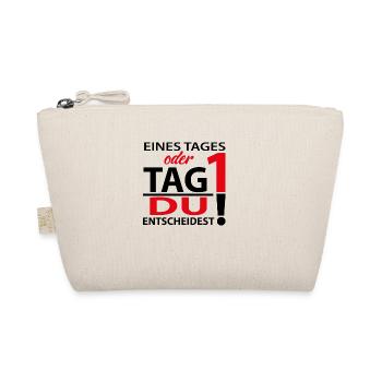 Eines Tages oder Tag 1 - Du entscheidest! - Bio-Täschchen - Natur - Vorne