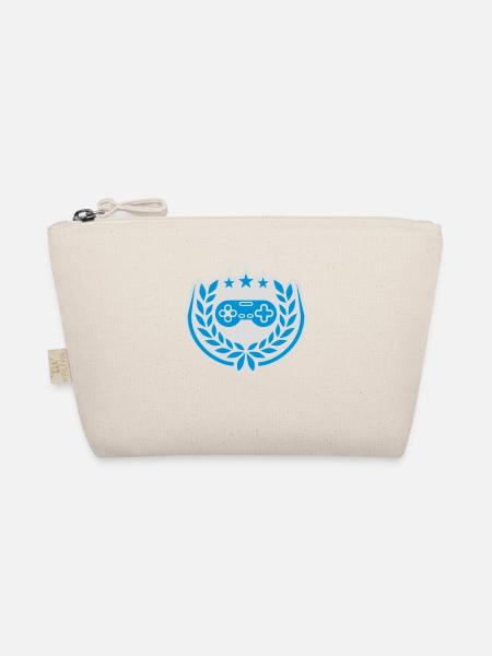 Controller Retro Stars Laurel Wreath - Organic Pouch - nature - Front