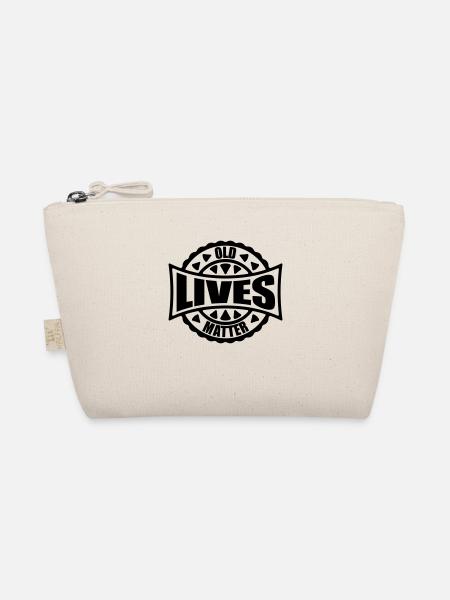 old lives matter quote - Organic Pouch - nature - Front