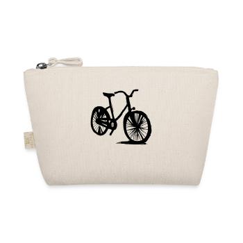 Bicycle Doodle Bicycles Cycling Vector 3 - Organic Pouch - nature - Front