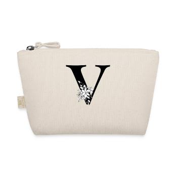 Buchstabe V - Bio-Täschchen - Natur - Vorne
