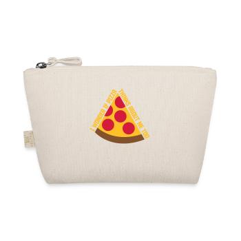 pizza thinks about me - Organic Pouch - nature - Front