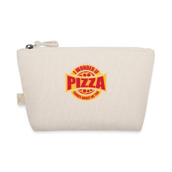 pizza thinks about me - Organic Pouch - nature - Front