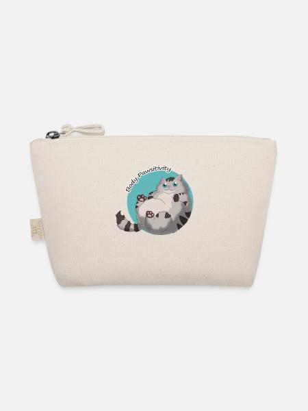 Body Pawsitivity Cat blue - Bio-Täschchen - Natur