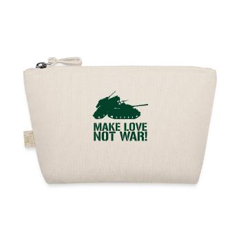 MAKE LOVE NOT WAR TANK - Bio-Täschchen - Natur - Vorne